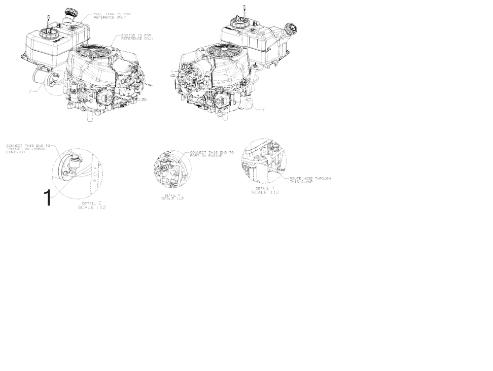 Fuel Accessories Diagram and Parts List for XT2-SLX50EFI (13AZA2CQ210)(2018) Cub Cadet Lawn Tractor